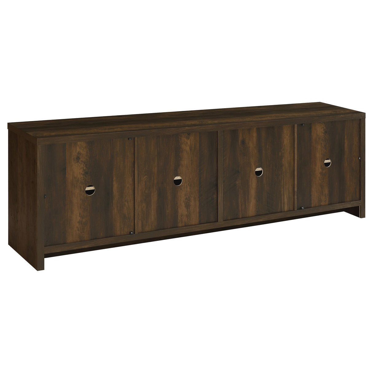 Laughlin 4-Door Dark Pine TV Stand - 78 Inches