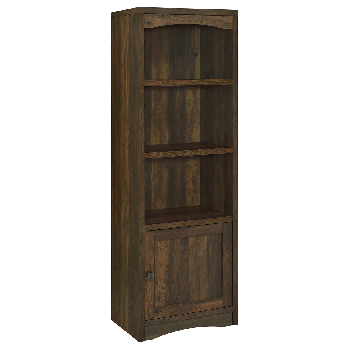 Laughlin 4-Shelf Media Tower, Dark Pine