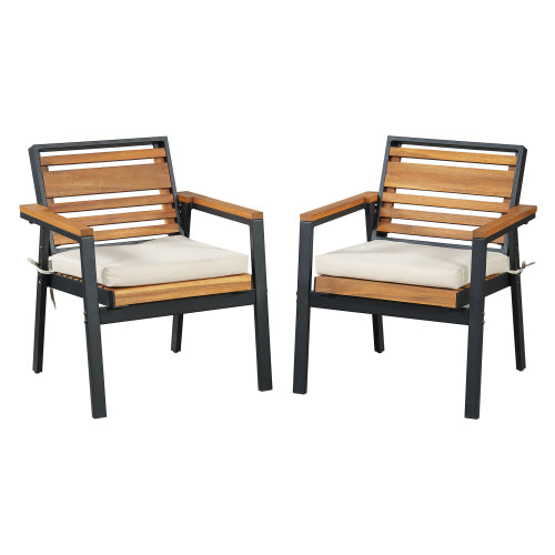 Modern 7-Piece Outdoor Beige Dining Set