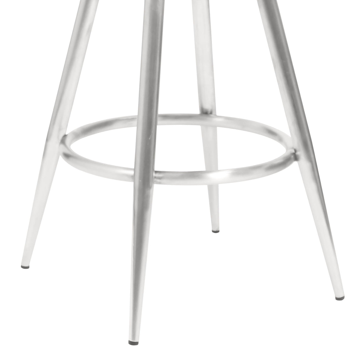 Justin - 26" Counter Height Swivel Vintage Bar Stool - Gray / Brushed