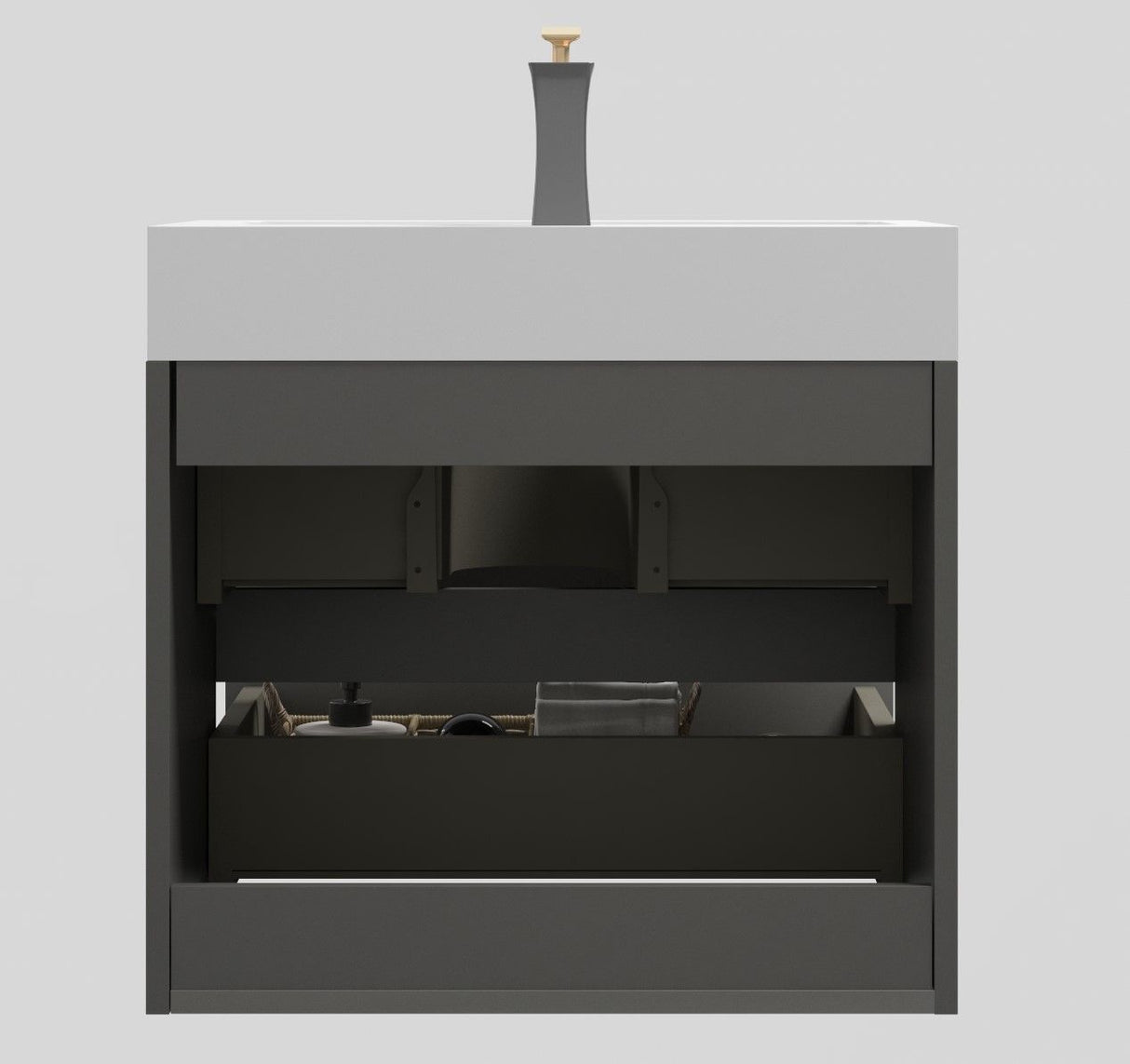 Alice - Bathroom Vanity With Sink, Wall Mounted, Floating