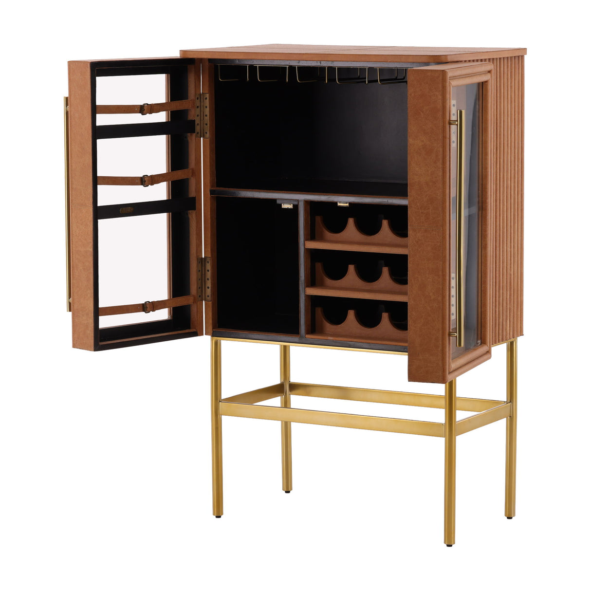 Caldwell - Bar Cabinet - Light Brown