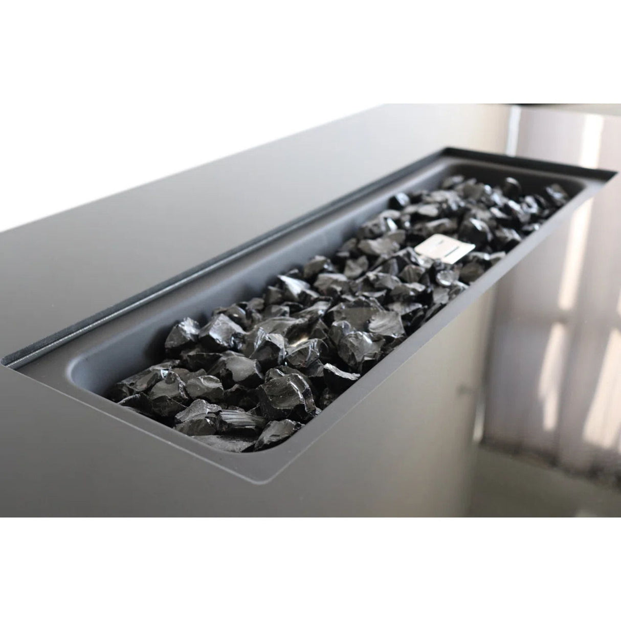 Fire Pit Table Outdoor Patio Heater 50000 BTU Stainless Steel 42x25in