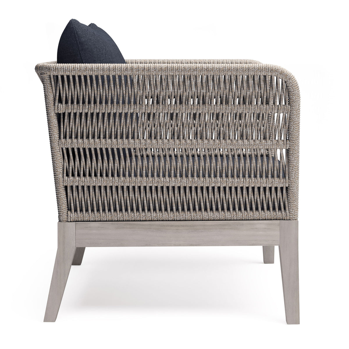 Santiago - Outdoor Conversation Chair - Dark Gray