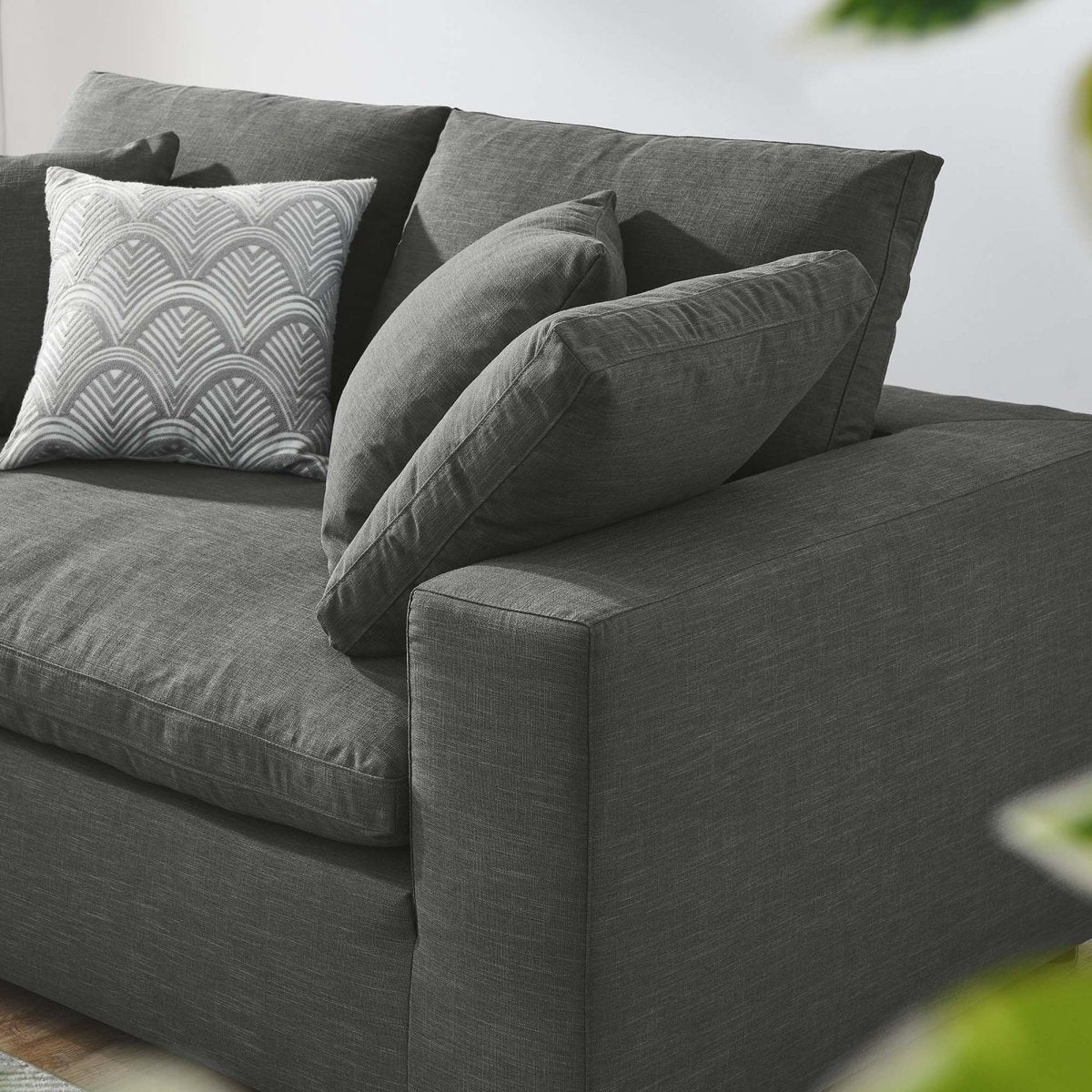 73 - Inch Commix Down Filled Overstuffed Fabric Loveseat - Loveseats available at Alpine Outlets in Denver