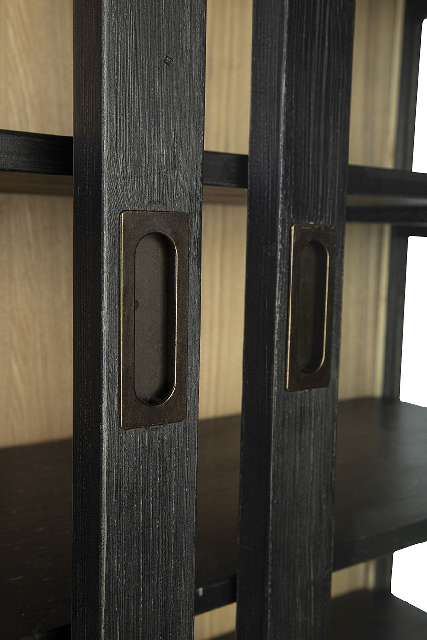 Balmoral - Single Display Cabinet - Black
