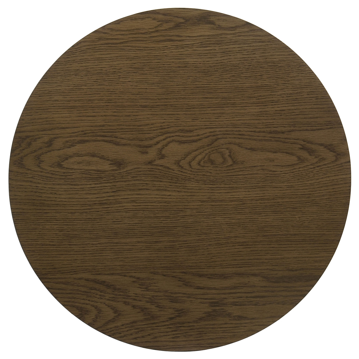 Kessler Round Sculptural Wood End Table in Brown