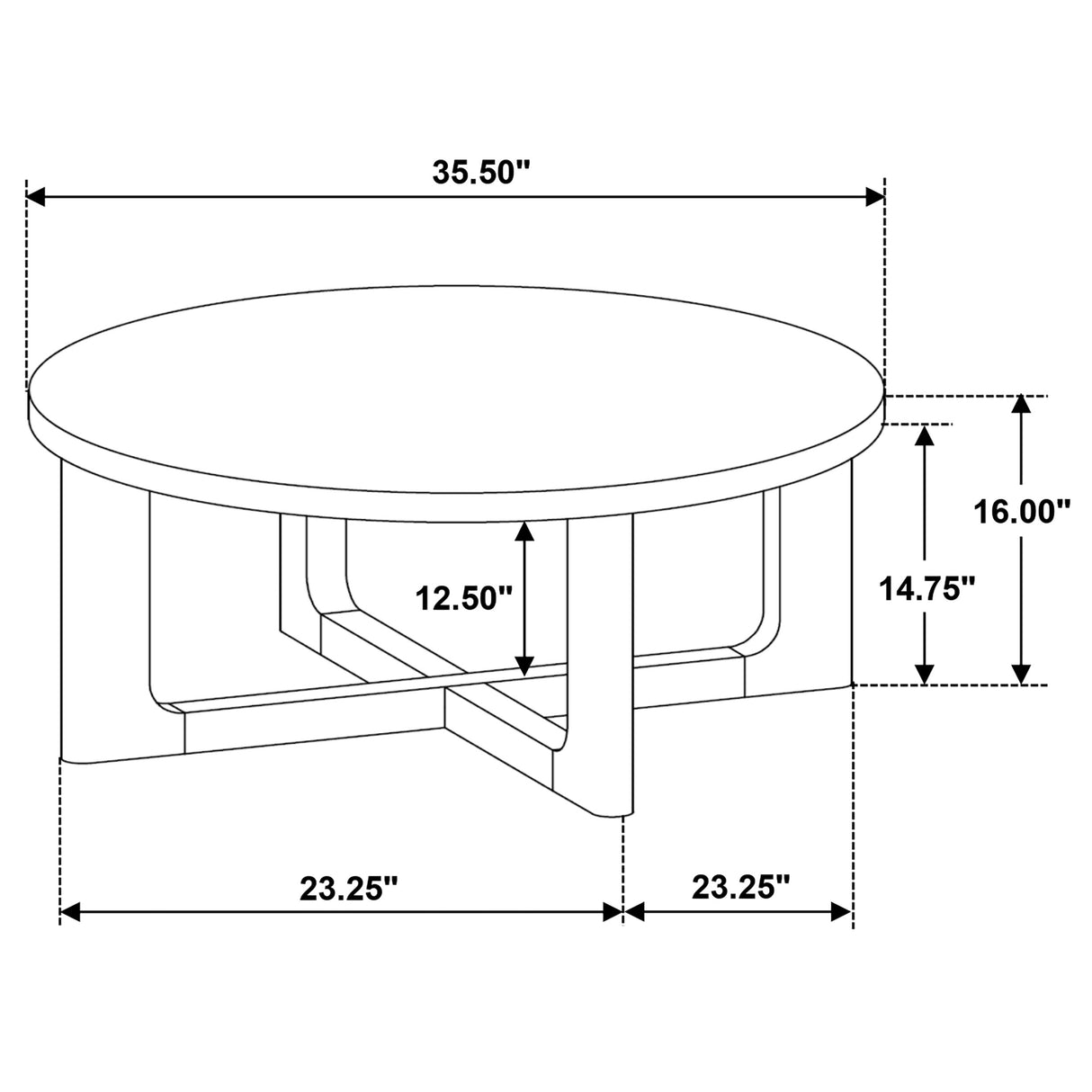 Kessler 2-Piece Round Sculptural Wood Coffee Table Set, Brown