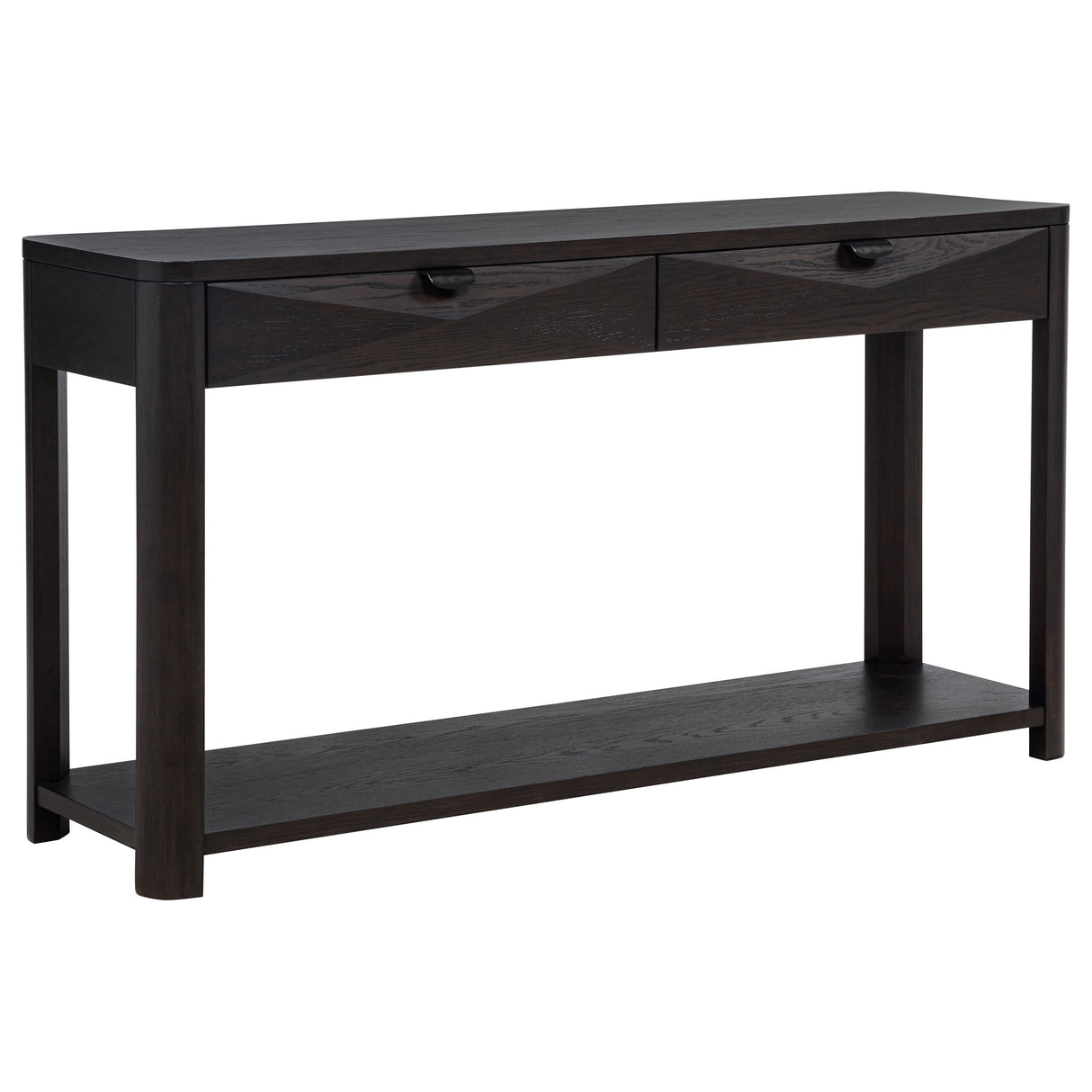 Marcelo Sofa Console Table with 2 Drawers, Coffee