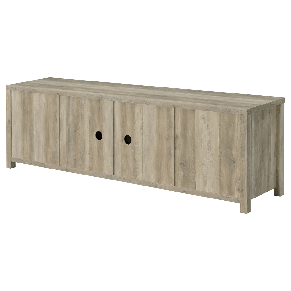 Madra 2-Door TV Stand 79 Inch Distressed Pine