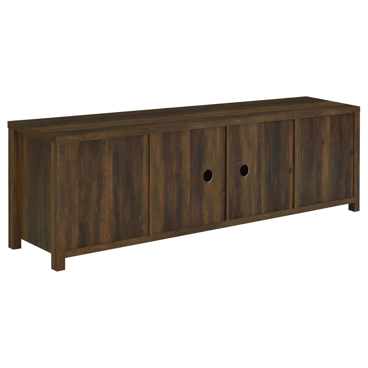 Madra 2-Door TV Stand, Dark Pine, 79-inch