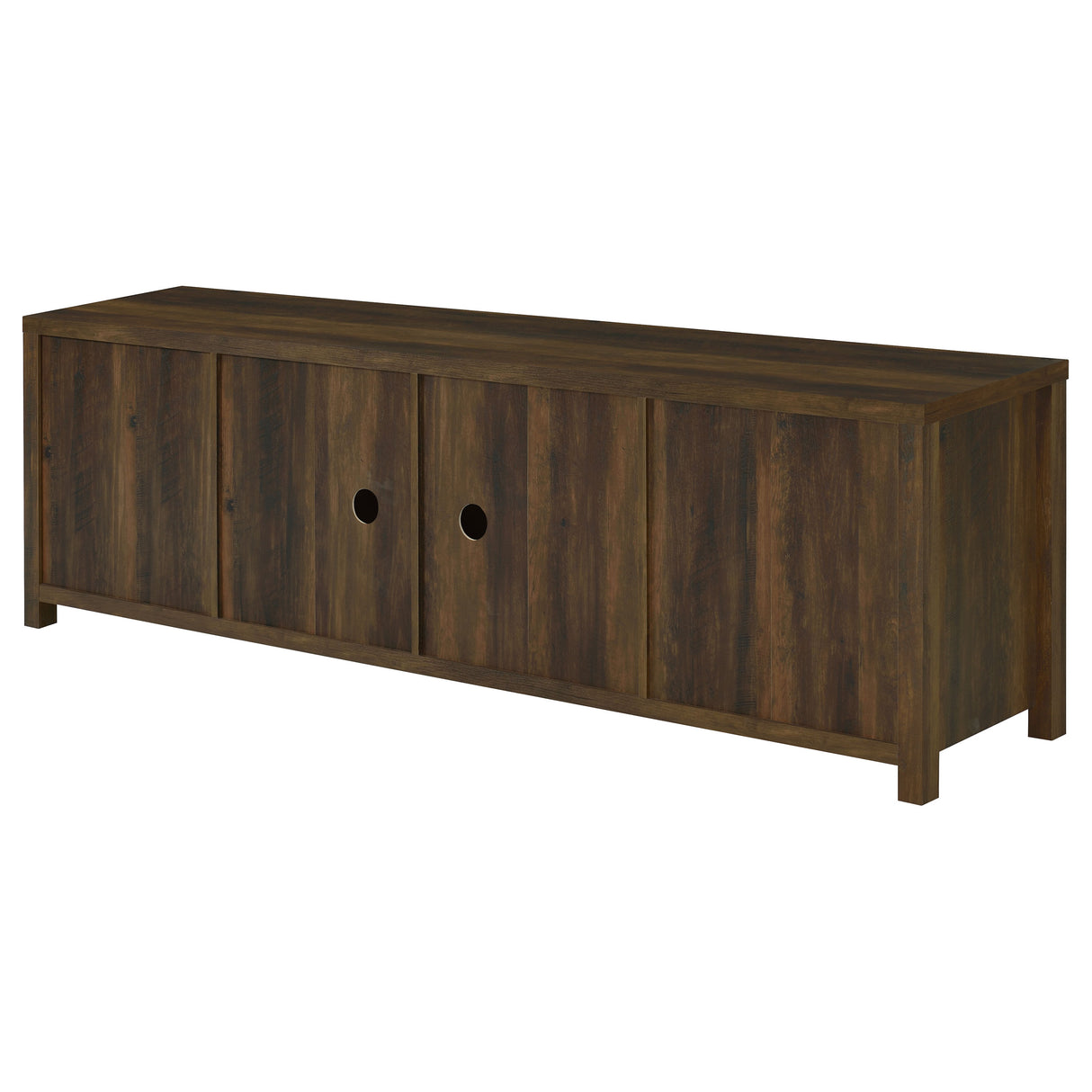 Madra 2-Door TV Stand, Dark Pine, 79-inch
