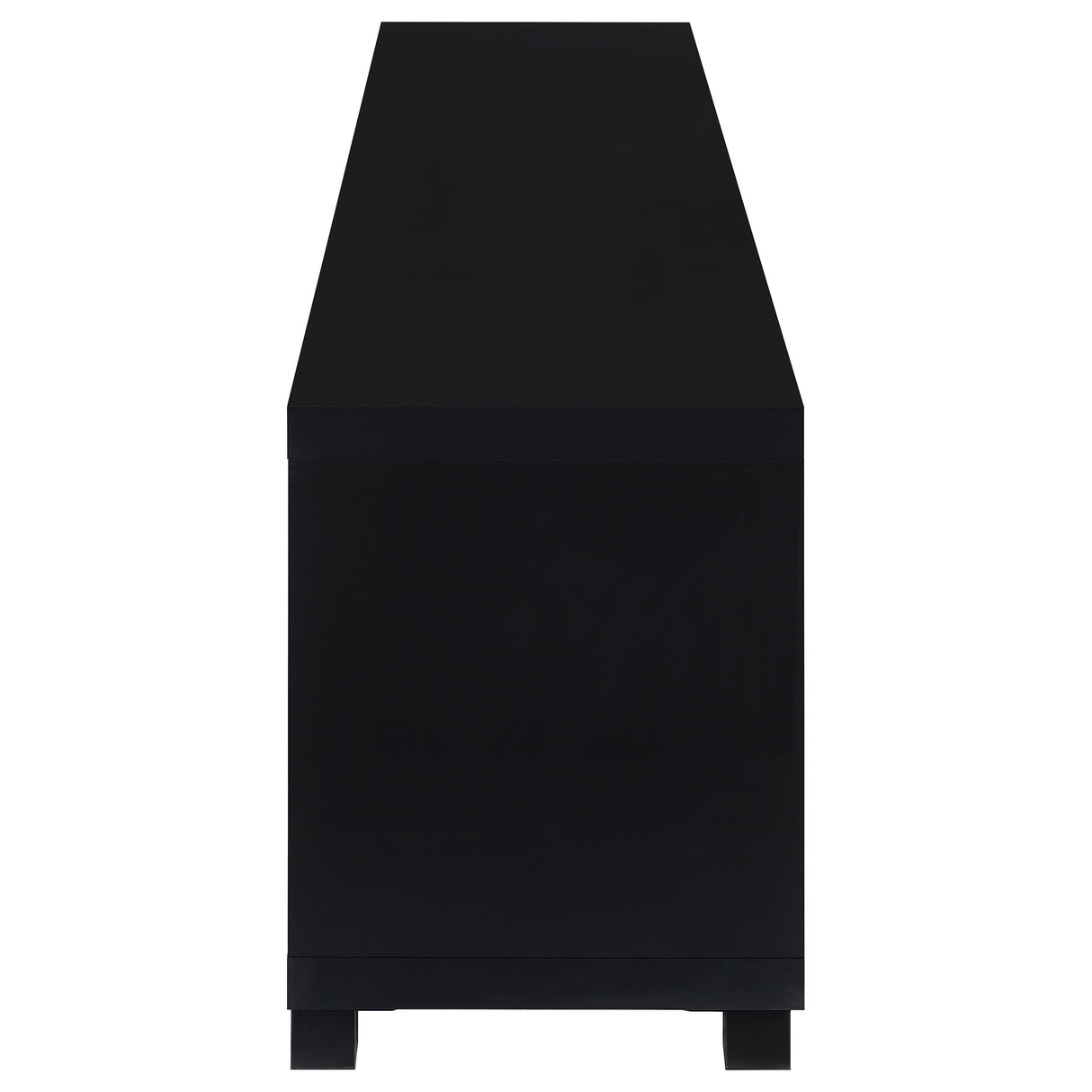 Jupiter 4-Door Black TV Stand - 79 Inch