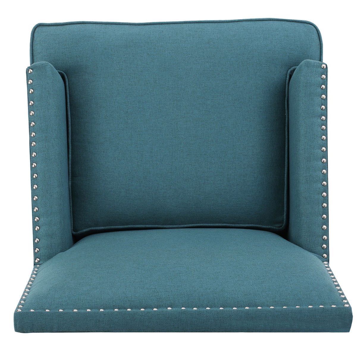 Serenada - Upholstered Fabric Club Chair With Nailhead Trim And Tapered Birch Legs