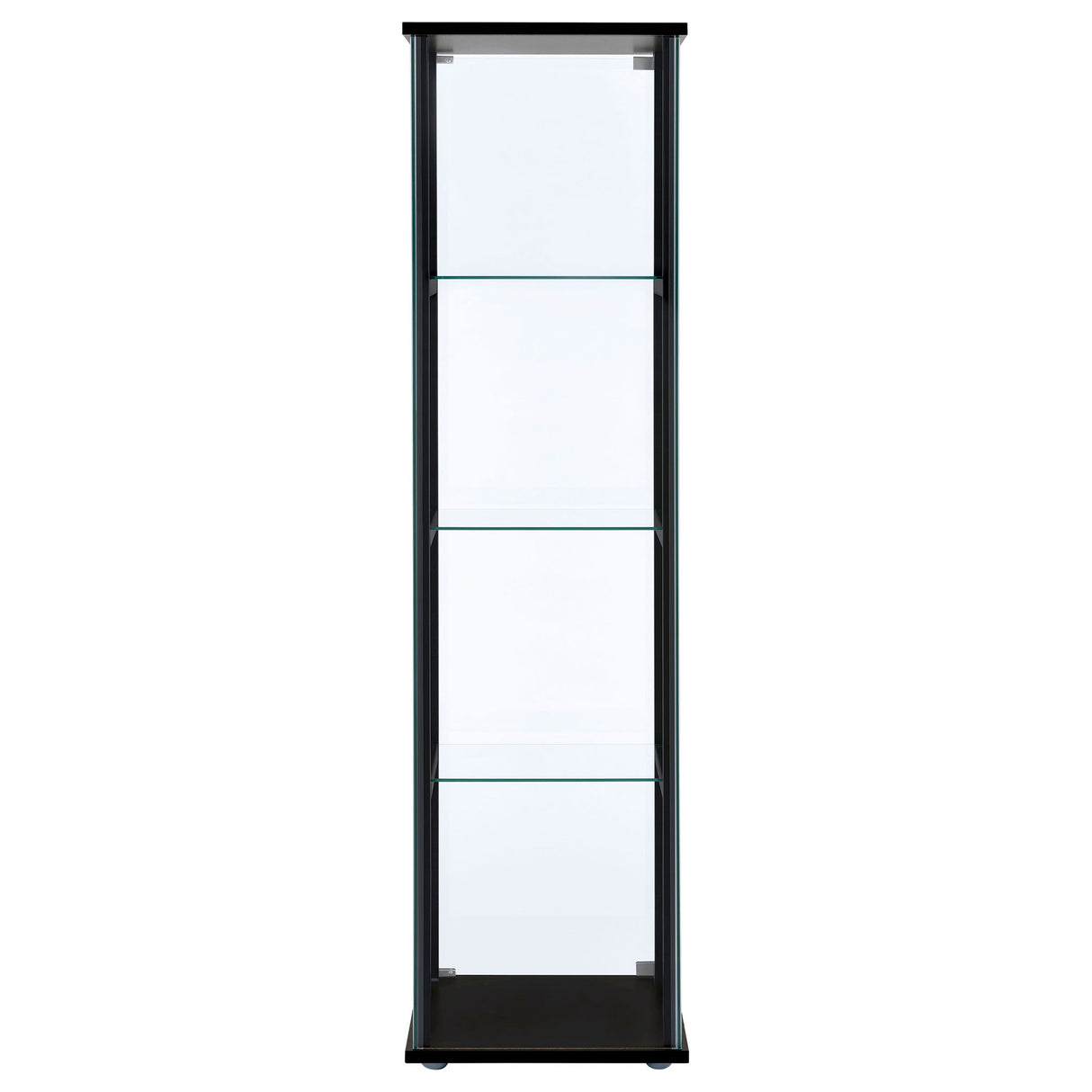 Serena - 4 Shelf Curio Cabinet - Black