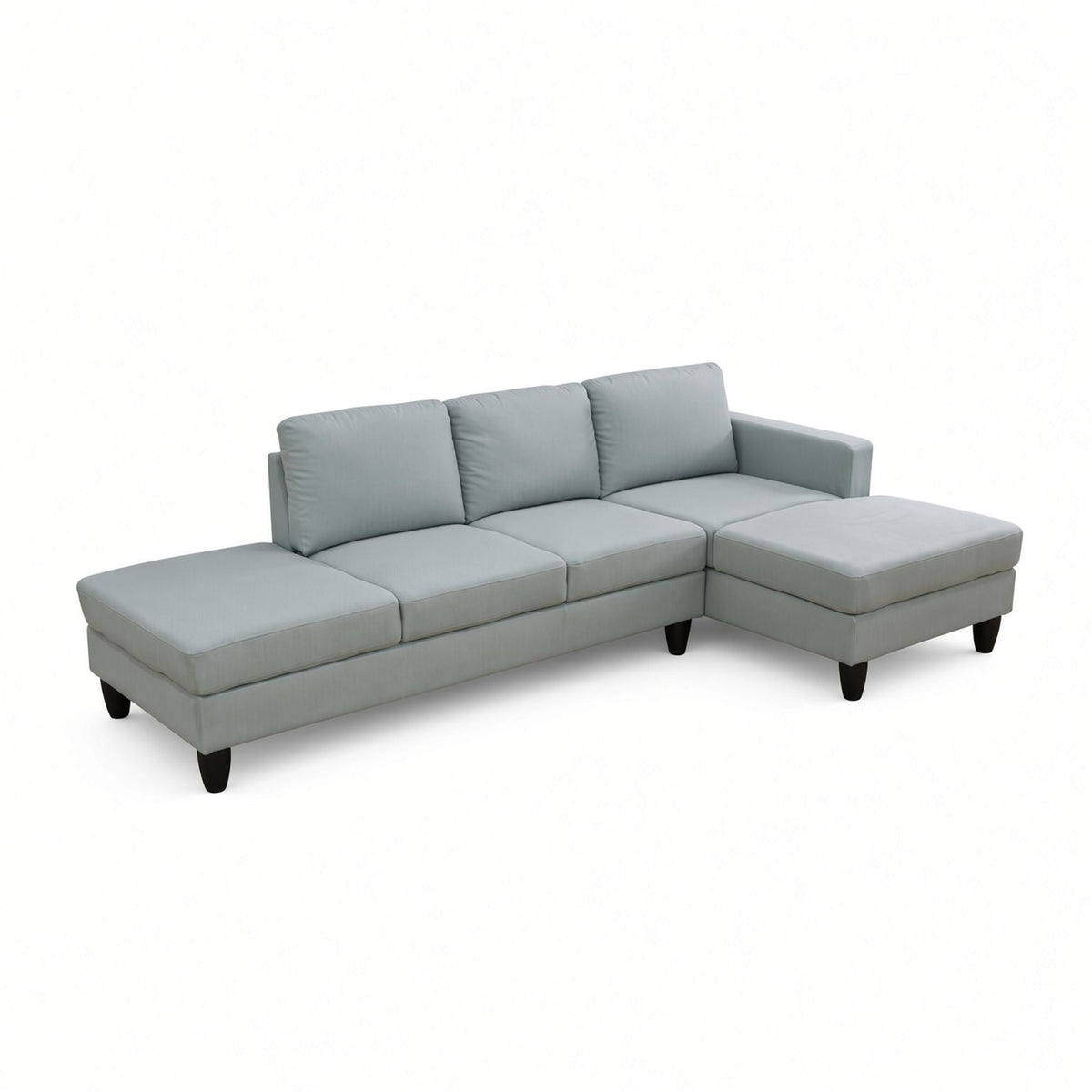 L - Shaped Design Chaise Sofa With Ottoman