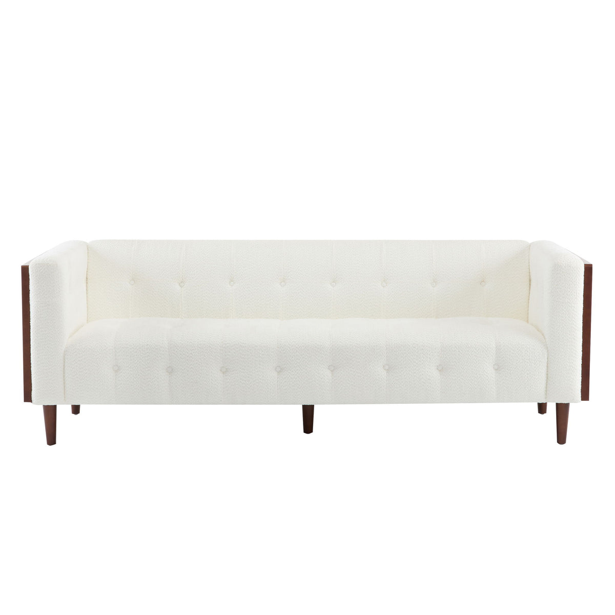 Contemporary 3 Seater Sofa With Tufted Design