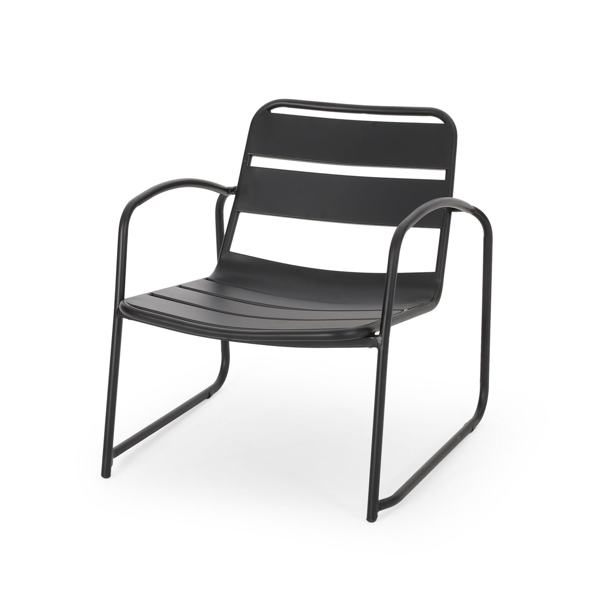 Modern Conrad Chair Outdoor Seating - Matte Black