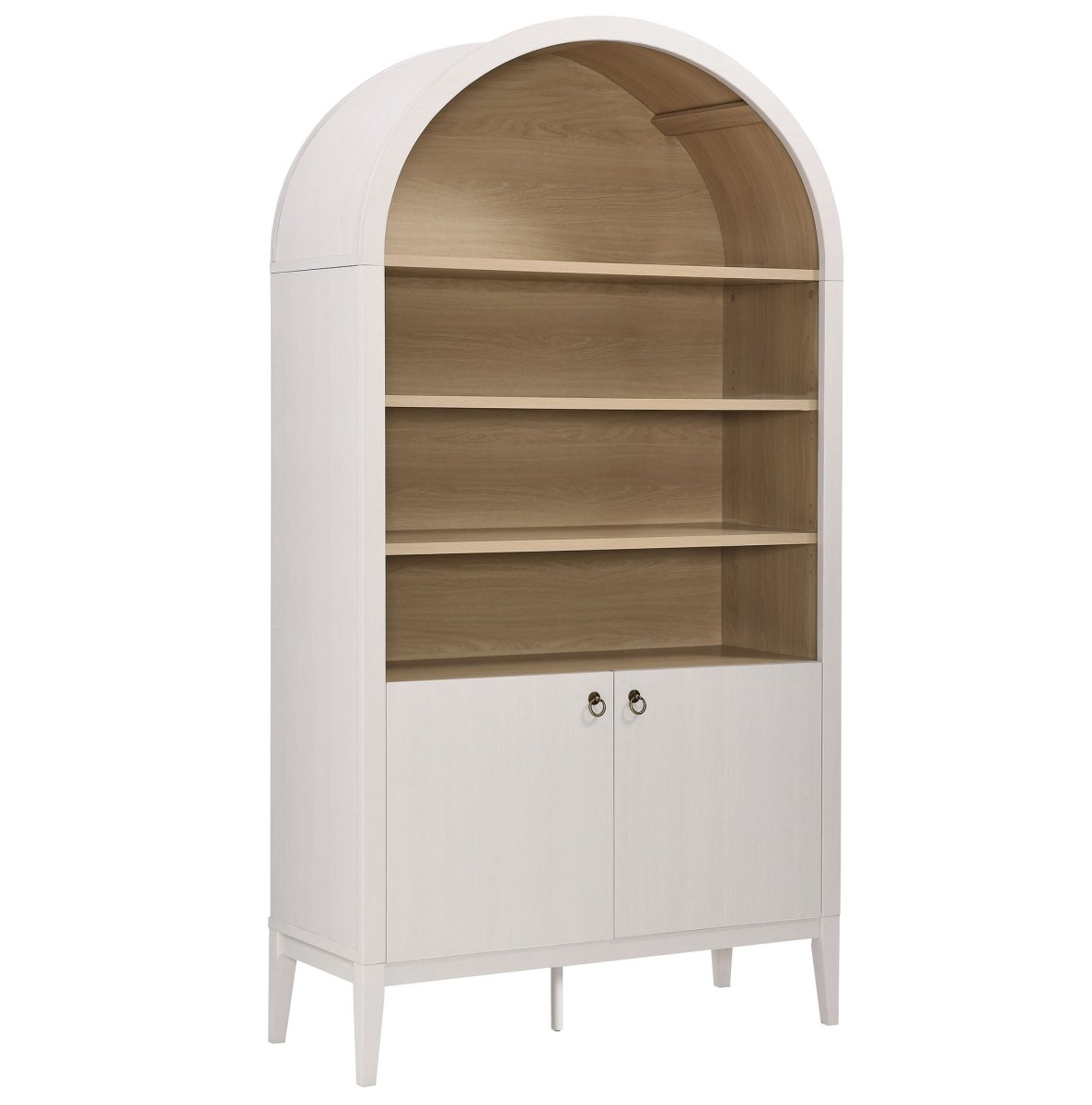74" Tall Arched Storage Display Cabinet and Bookshelf - Bookcases available at Alpine Outlets in Denver