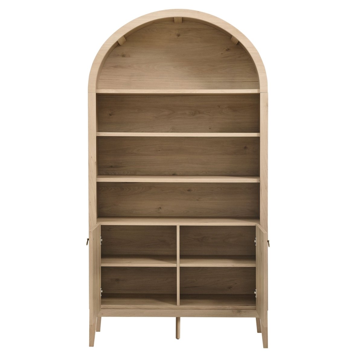 74" Tall Arched Storage Display Cabinet and Bookshelf - Bookcases available at Alpine Outlets in Denver