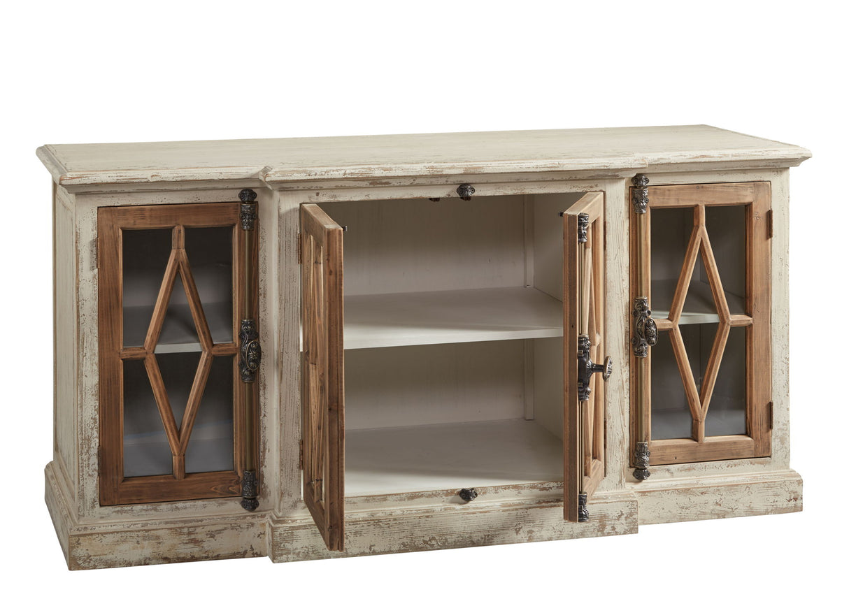 Dove Stalone - Glass Front Server - Beige