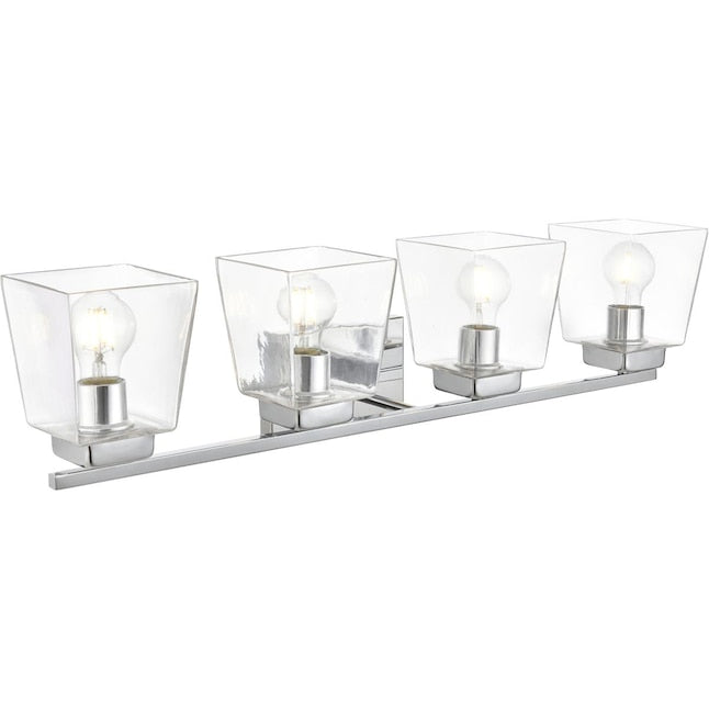 Merrick 32 Inch 4 Light Chrome Bathroom Vanity Wall Sconce