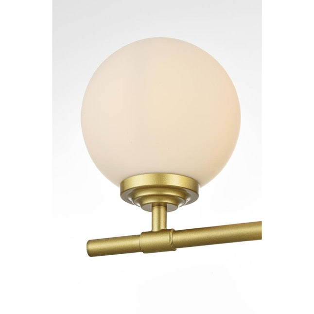 Ansley 33 Inch 4 Light Brass Bathroom Vanity Wall Sconce