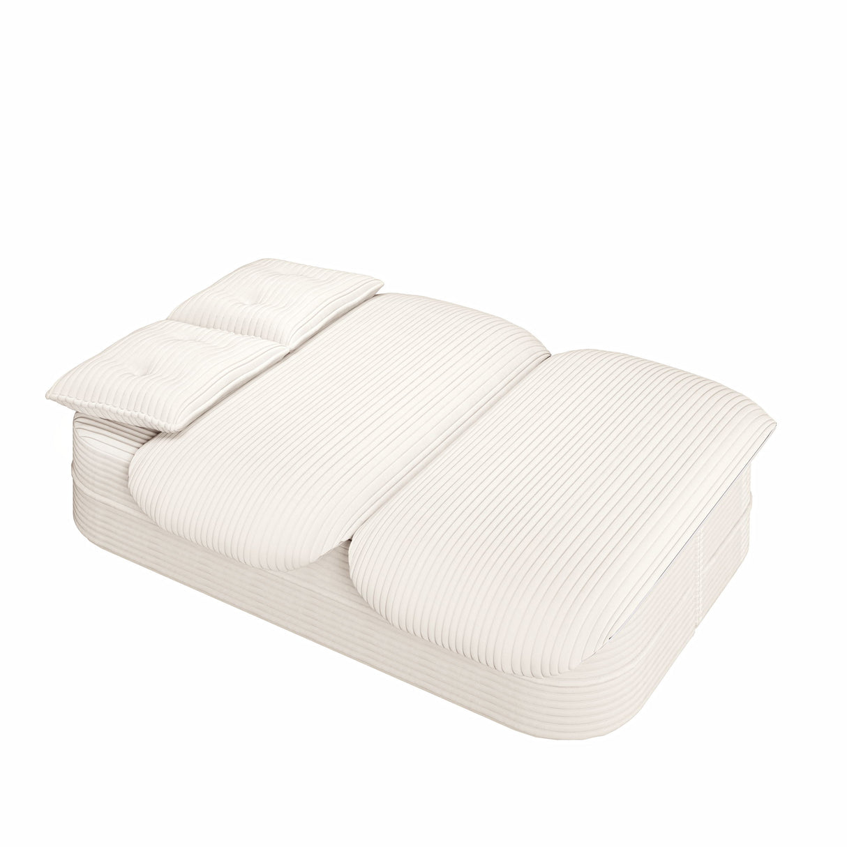 Convertible Floor Sofa Bed With Multi Functional Blanket