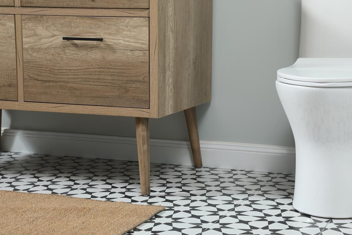 Elegant 42 In. Single Bathroom Vanity in Natural Oak