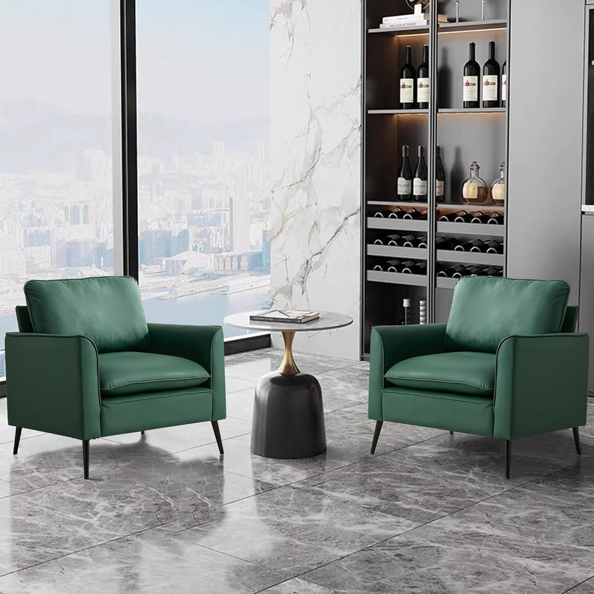 Nordic Retro Light Luxury Upholstered Sofa Chair
