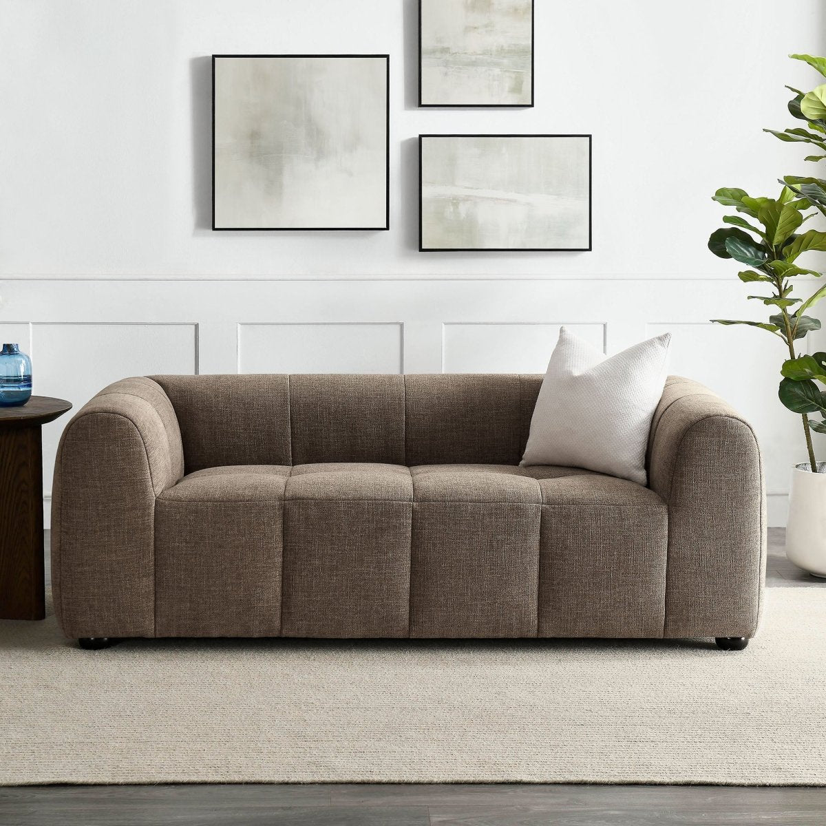 75 - Inch Liana Upholstered Fabric Deep Seat Loveseat - Loveseats available at Alpine Outlets in Denver