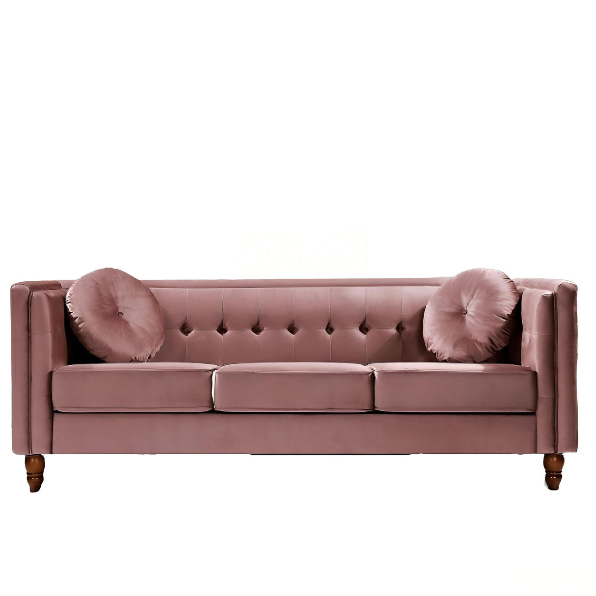 Chesterfield Sofa With Square Arms For Living Room