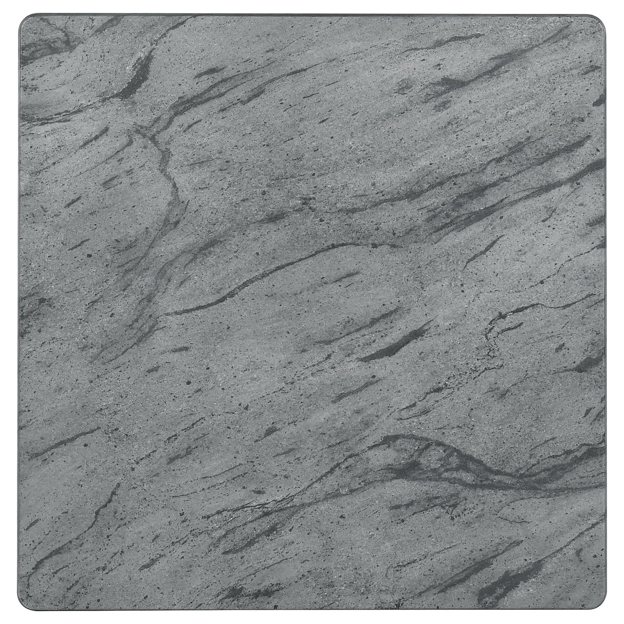 Mozzi Square Faux Marble Side Table - Grey and Black
