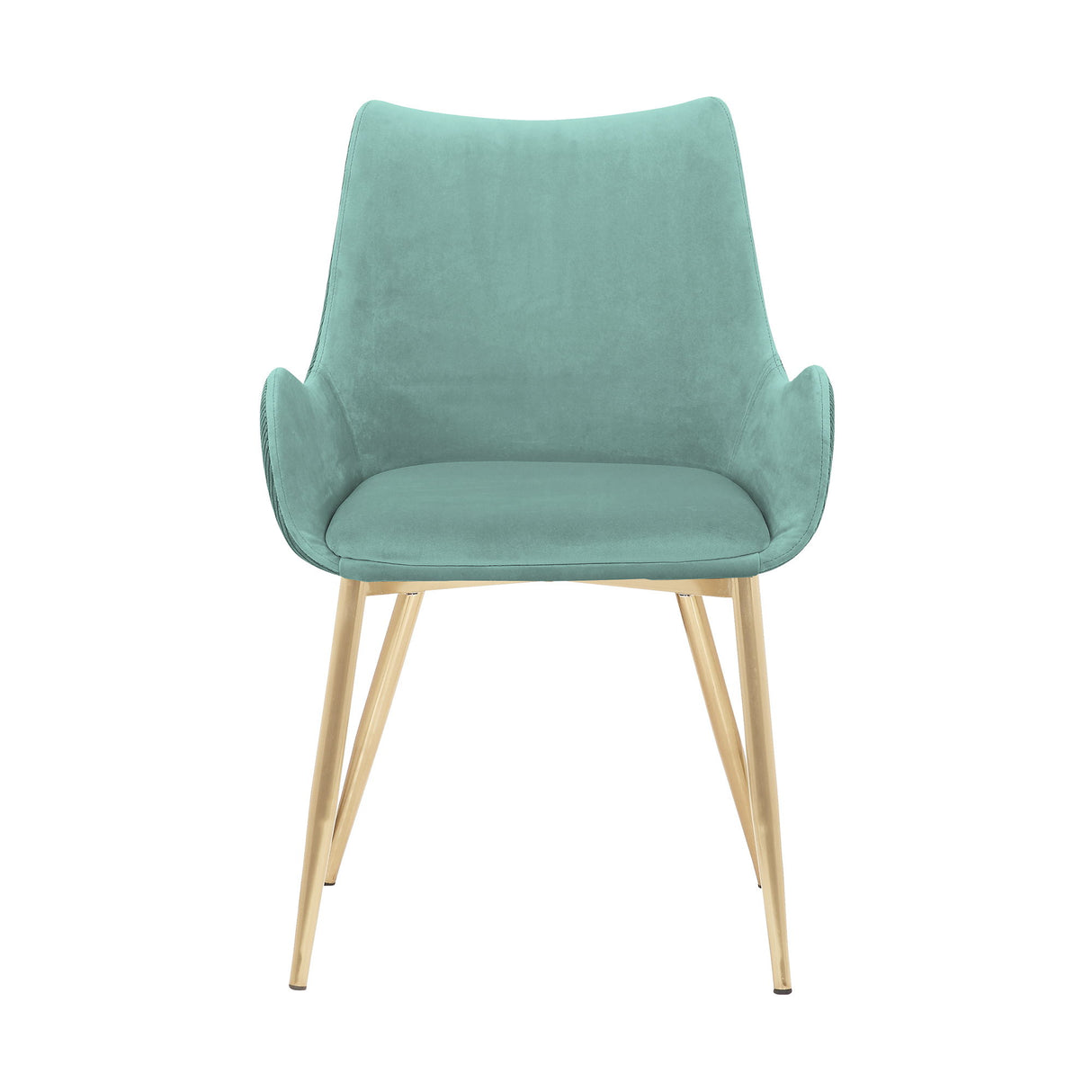 Avery - Dining Room Chair With Gold Legs - Teal