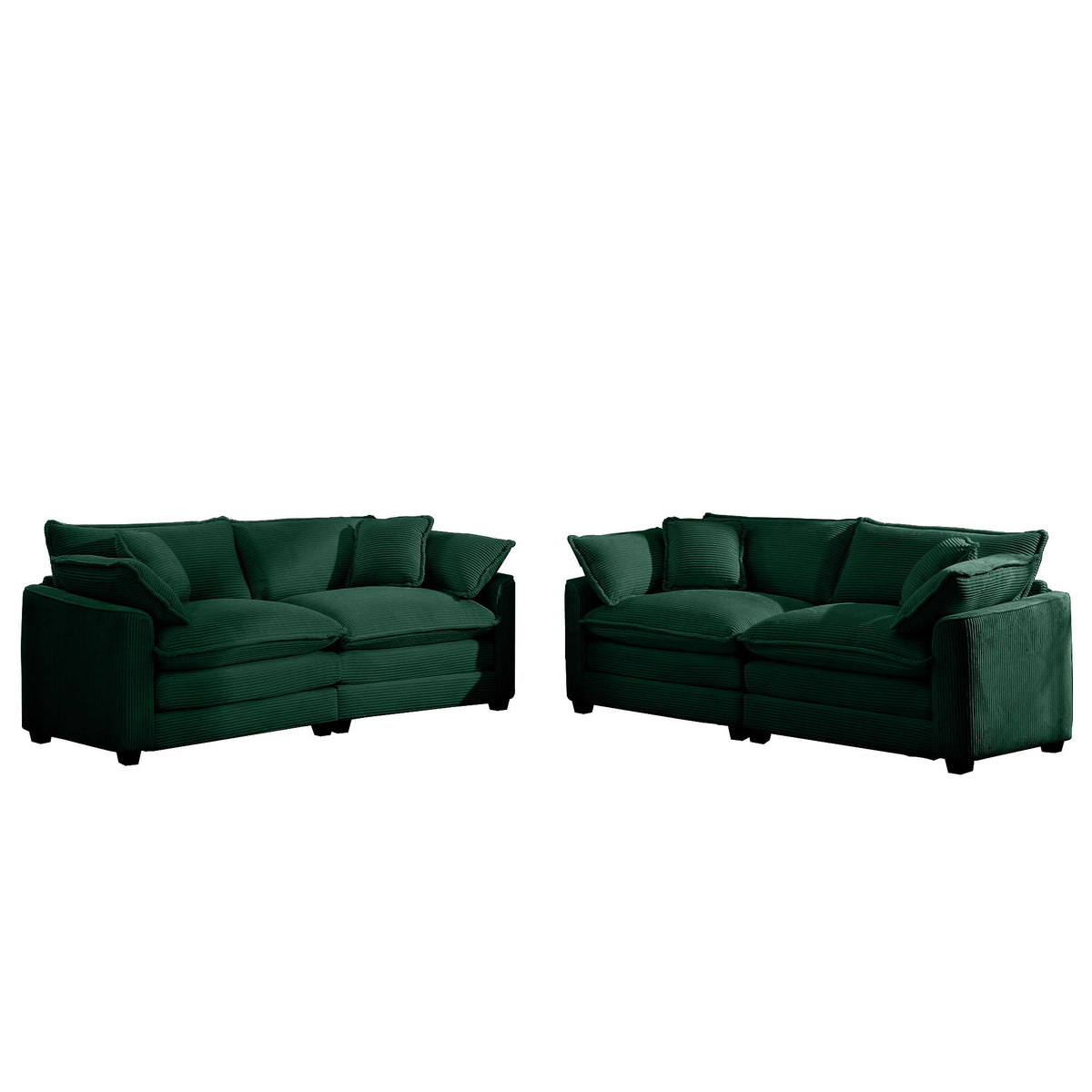 Elegant Oversized Sectional Sofa Set With Deep Seats And Flexible Layout