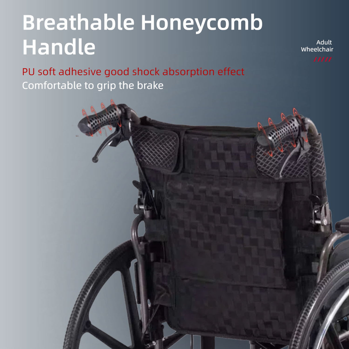 Heavy-Duty Manual Wheelchair For Adults With Double X Force Support