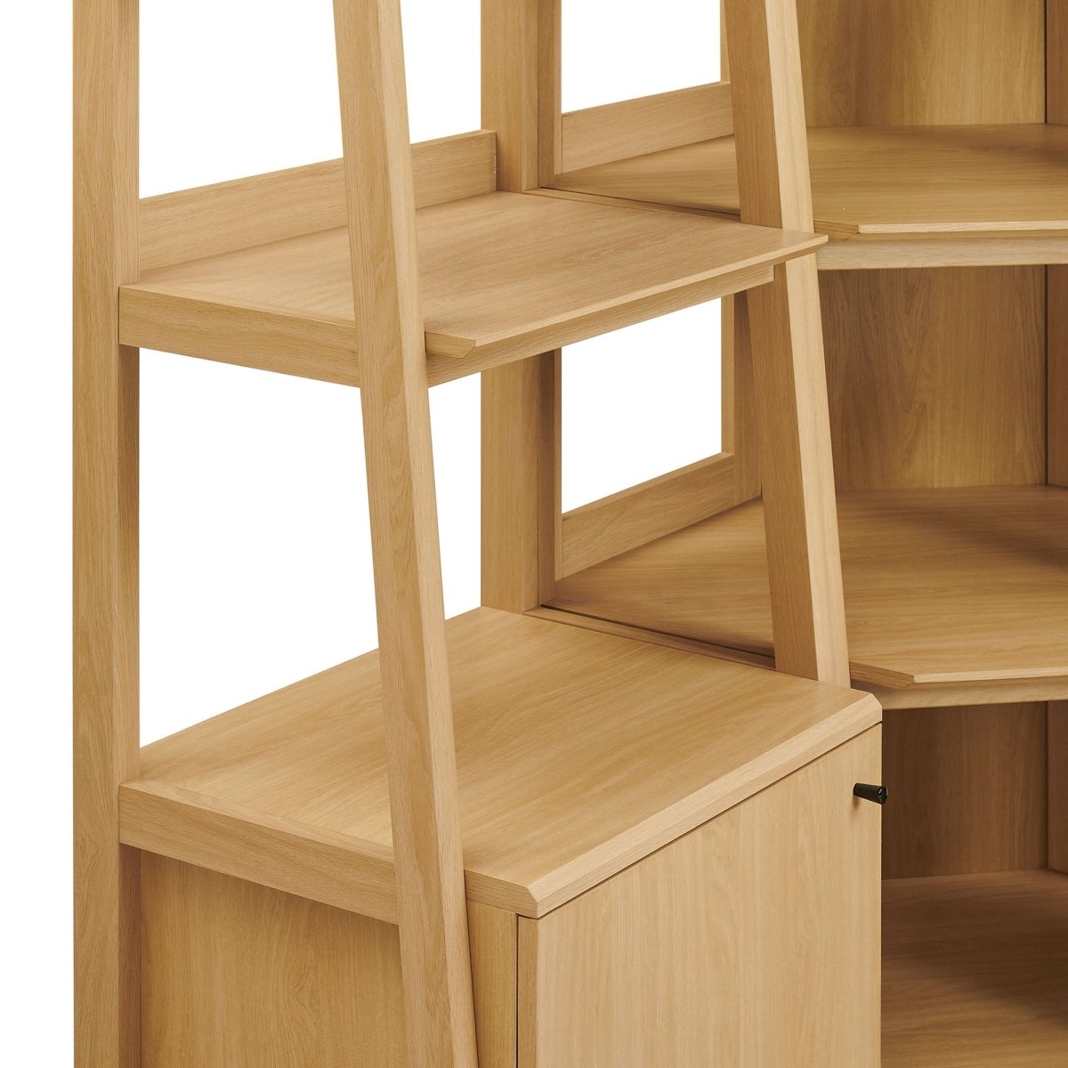 76" 3 - Piece Wood Corner Bookshelf Set with Narrow Units - Bookcases available at Alpine Outlets in Denver