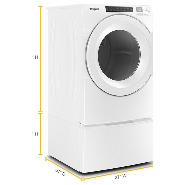 Whirlpool 7.4 cu. ft. Front Load Electric Dryer with Intuitive Touch Controls