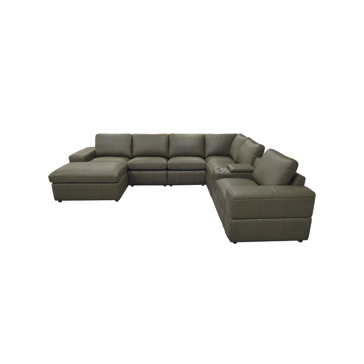 Modular Sectional With Large Square Arms, Custom Configuration