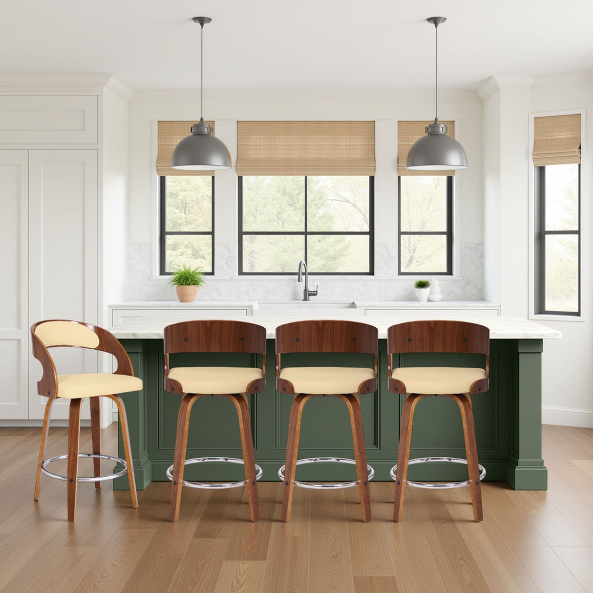 Shelly - 26" Counter Height Swivel Bar Stool