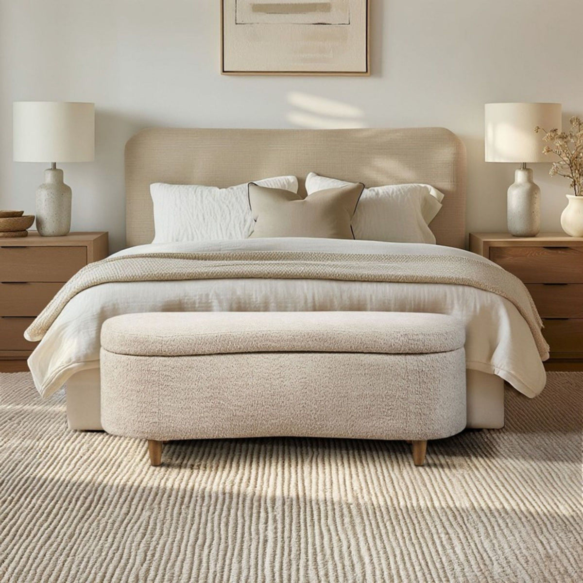 Bailey - Flip Top Storage Bench - Taupe