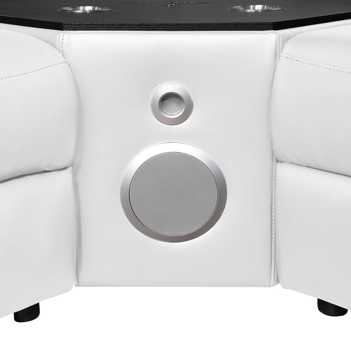 Nova - Sectional With Bluetooth Speaker, LED And Lifting Wine Cabinet