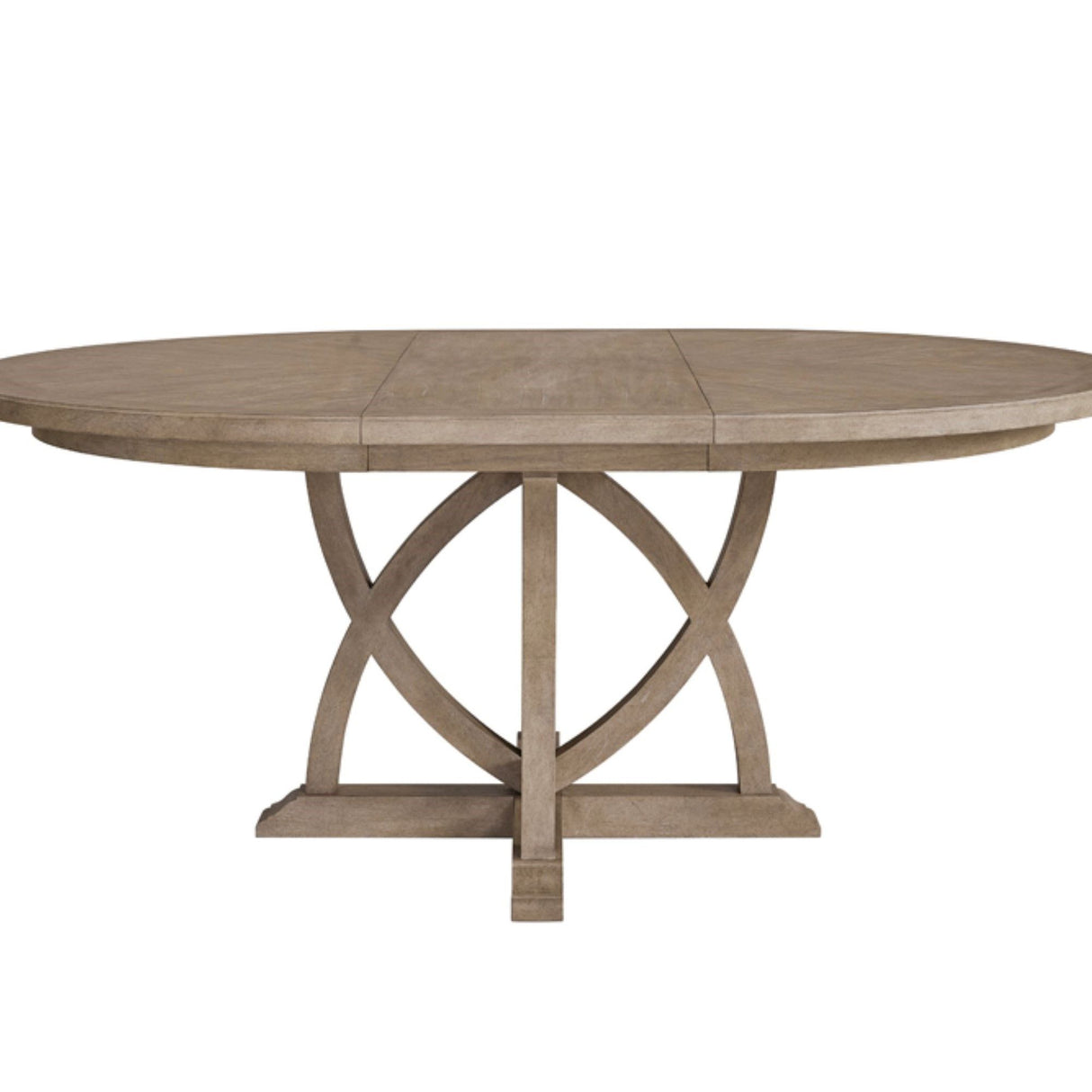 Round Dining Extendable Dining Table - Sand - Dining Tables with Extensions - Alpine Outlets