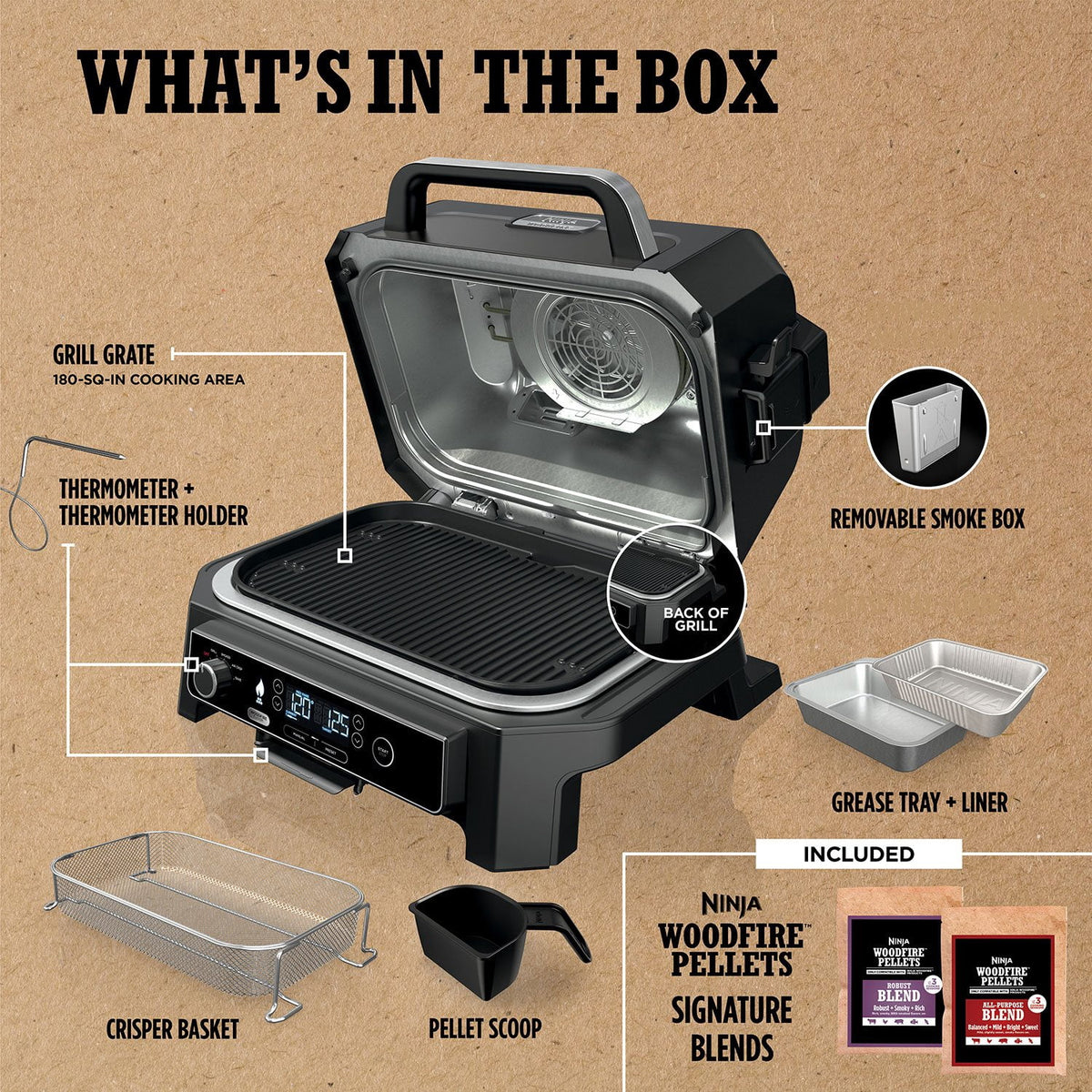 Ninja OG853A base grilling components and accessories