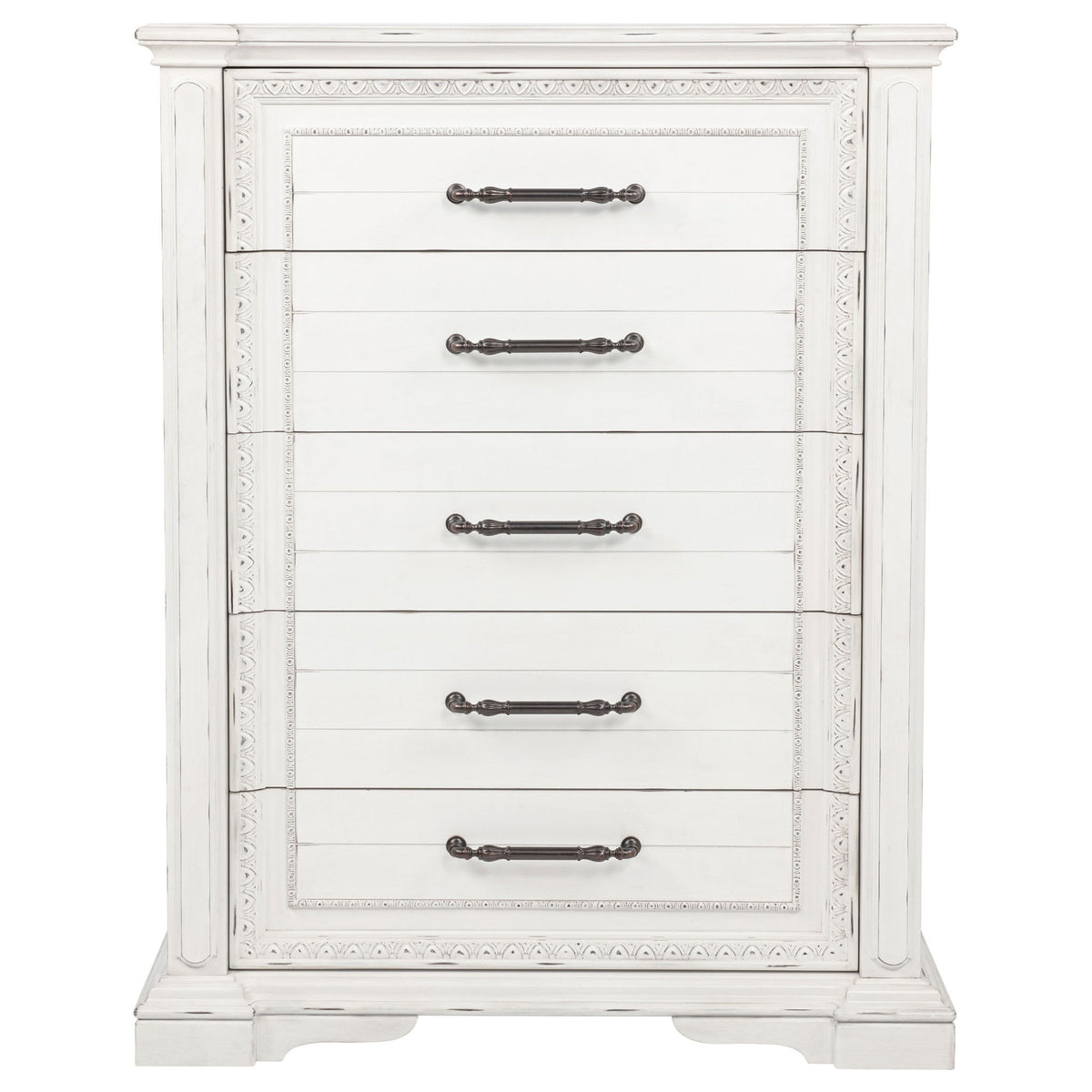 5 Drawer Bedroom Chest Of Drawers - Vintage
