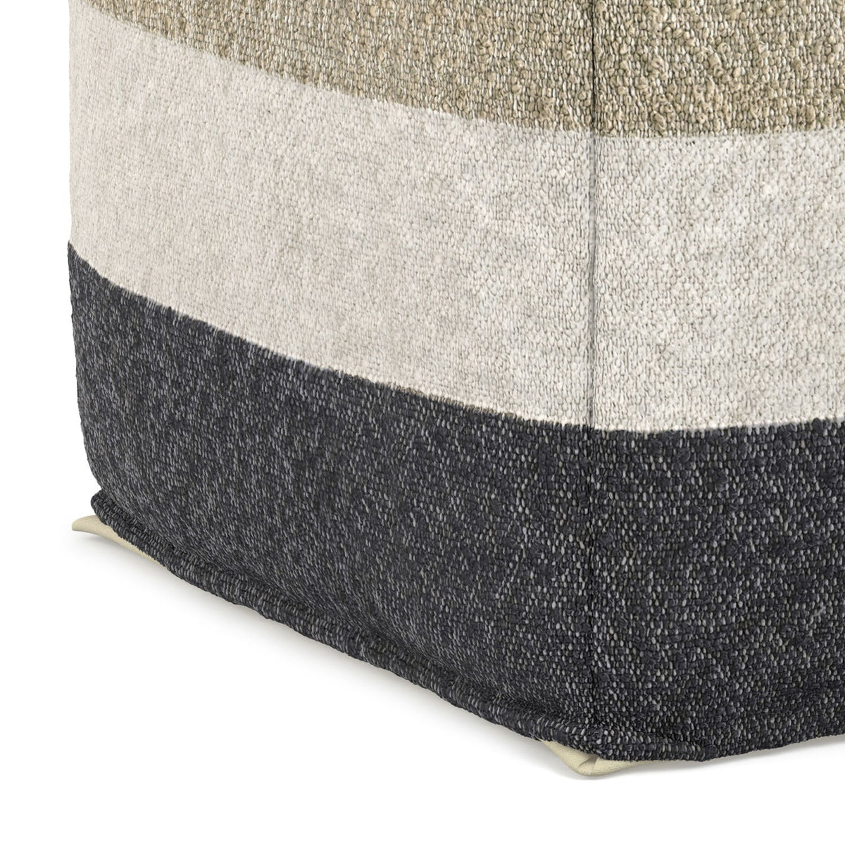 Claudette - Square Pouf - Multi