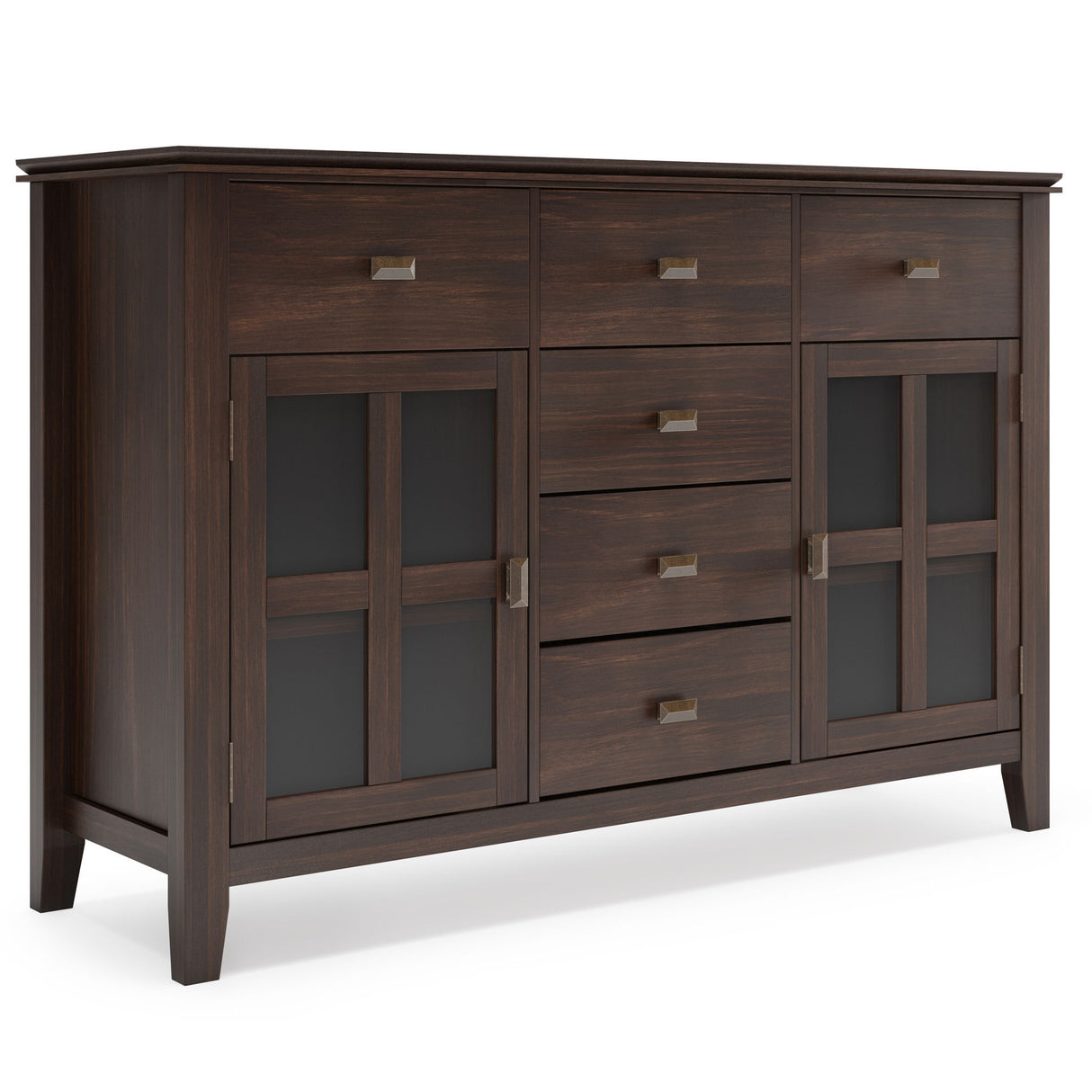 Sideboard Buffet Dining Room Cabinet Solid Wood Storage 54x36in