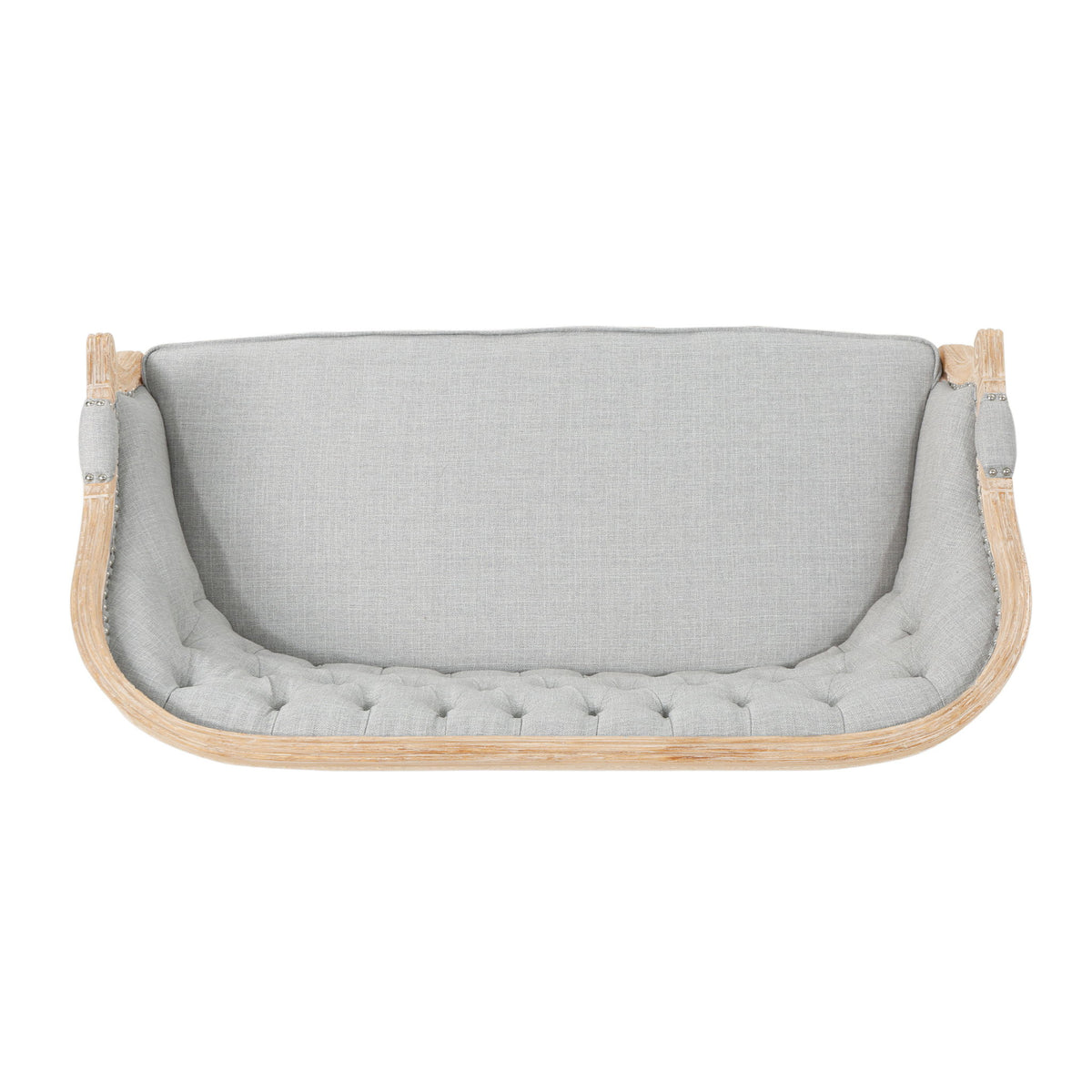 French Country Chesterfield Style Tufted Loveseat