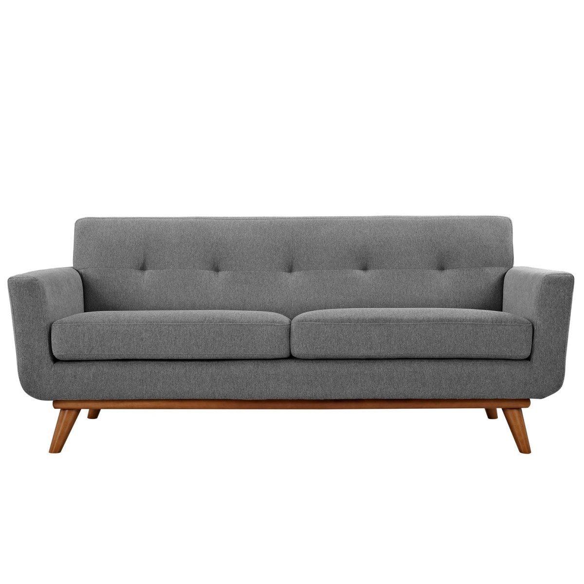 78 Inch Mid - Century Modern Upholstered Fabric Loveseat - Loveseats available at Alpine Outlets in Denver