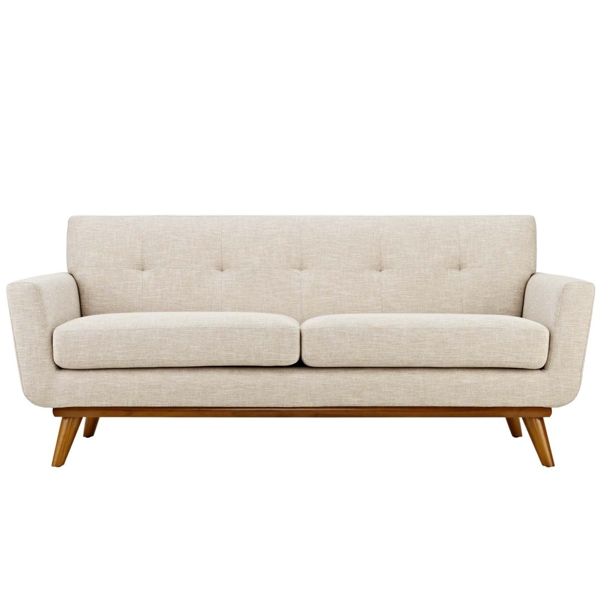 78 Inch Mid - Century Modern Upholstered Fabric Loveseat - Loveseats available at Alpine Outlets in Denver